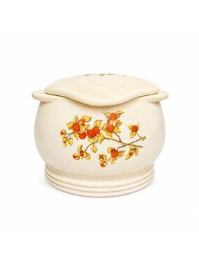 Ironstone Grease Jar  Vintage Universal Cambridge Pottery BitterSweet Casserole